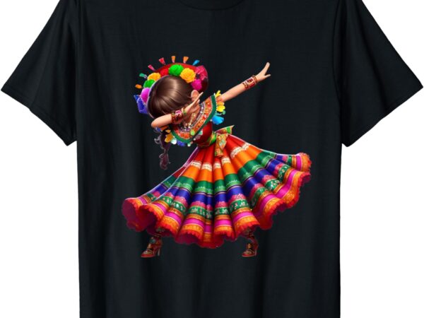 Cinco de mayo funny, mexican dabbing woman cinco de mayo t-shirt