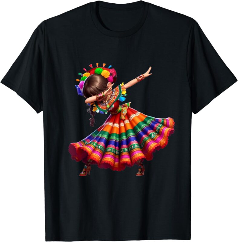 Cinco De Mayo Funny, Mexican Dabbing Woman Cinco De Mayo T-Shirt