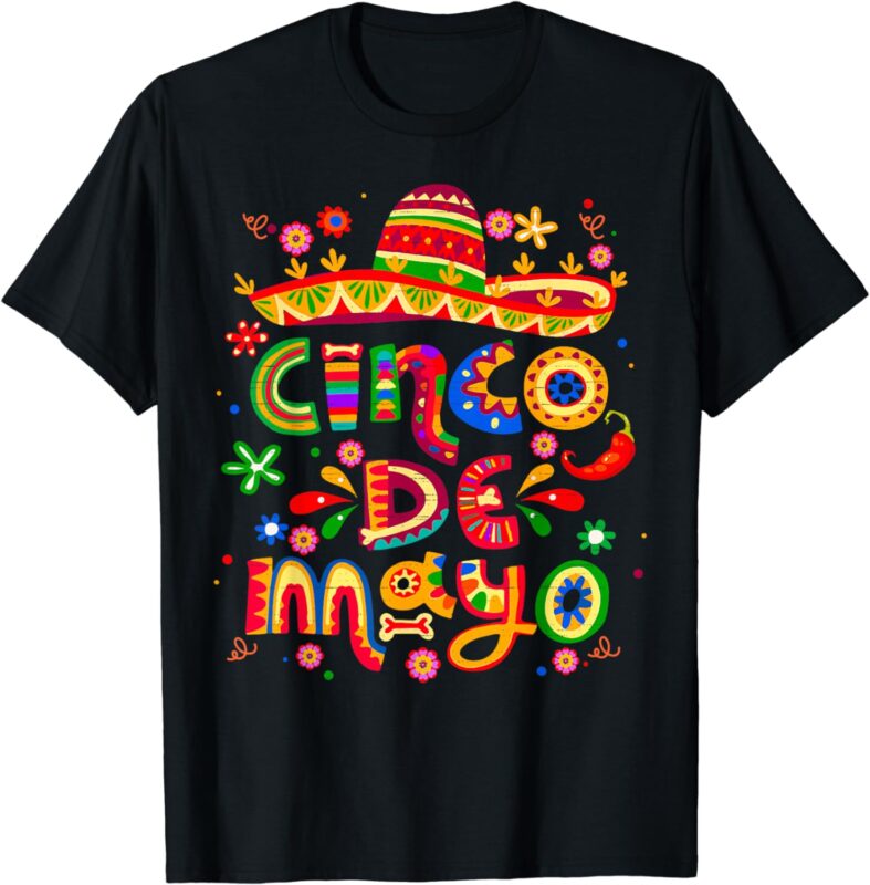 Cinco De Mayo Mexican Fiesta celebrate 5 De Mayo May 5 T-Shirt
