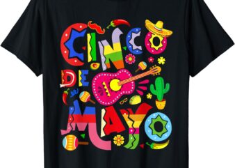 Cinco De Mayo Shirt Mexican Fiesta 5 De Mayo Women Men Girls T-Shirt