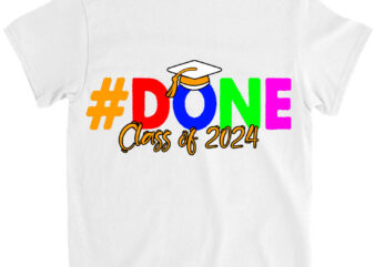 Class of 2024 Shirts, Graduation Gifts for Him Family Women T-Shirt lts png file