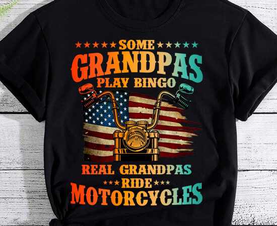 Cool grandpa motorcycle design for men biker motorbike lover t-shirt ltsp