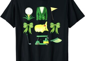Coquette Bow Masters Golf Tournament Graphic Golfing Golfer T-Shirt