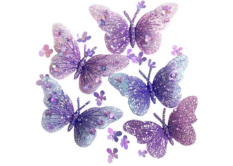 charming glitter butterfly