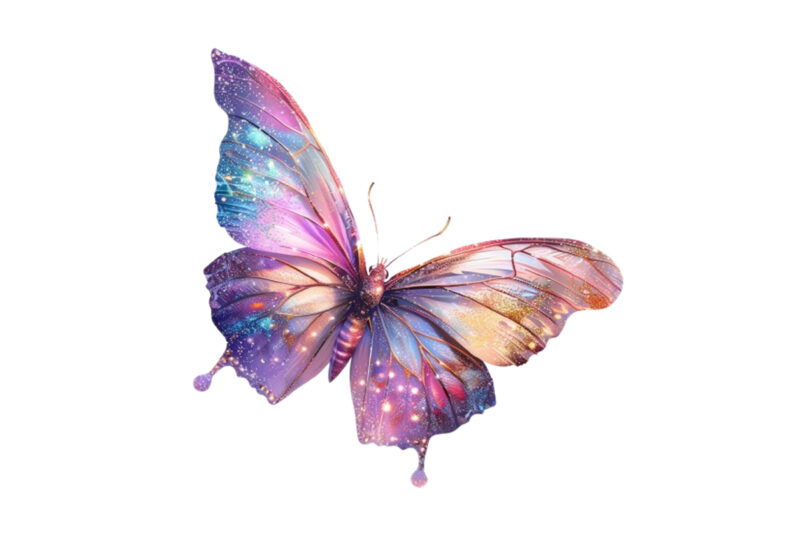 charming glitter butterfly