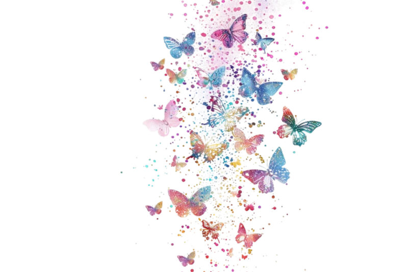 charming glitter butterfly