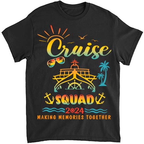 Cruise Squad 2024 Family Vacation Matching Group Summer T-Shirt LTSP