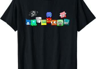 Cute Geometry Video Game Shirt, Funny Graphic Birthday Gifts T-Shirt