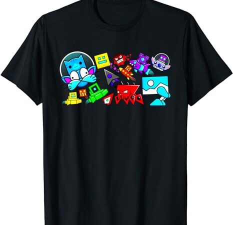 Cute geometry video game shirt, funny graphic birthday gifts t-shirt Cute geometry video game shirt, funny graphic birthday gifts t-shirt