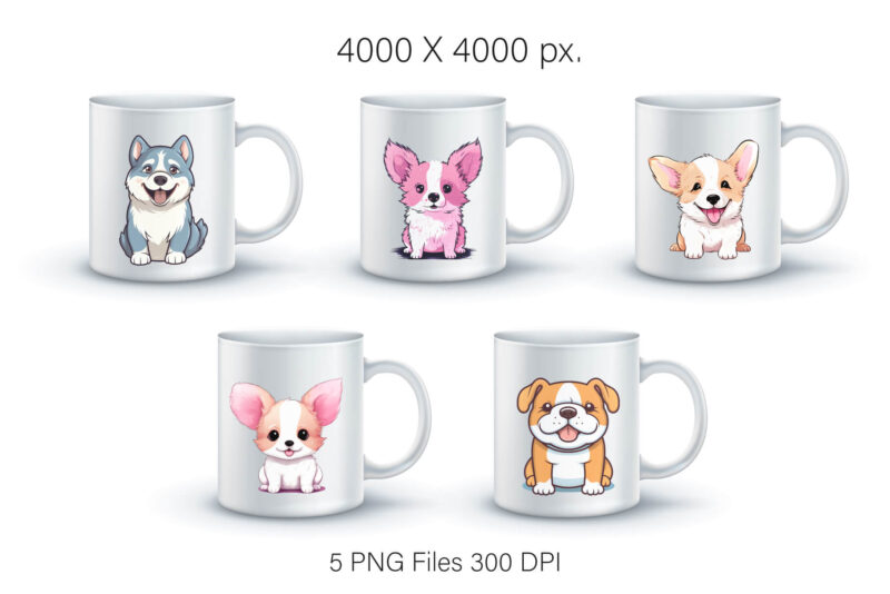 Cute cartoon dog 03. TShirt Sticker.