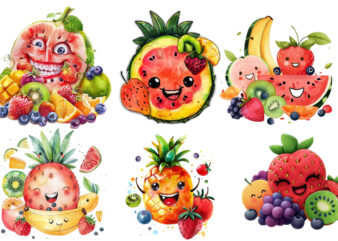 Cute smile Fruit Clipart