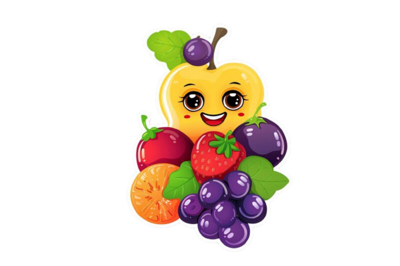 Cute smile Fruit Clipart