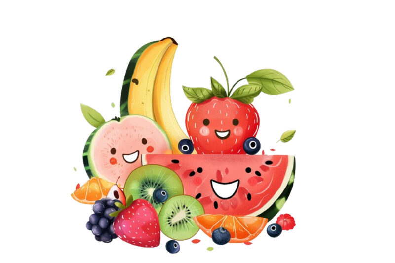 Cute smile Fruit Clipart