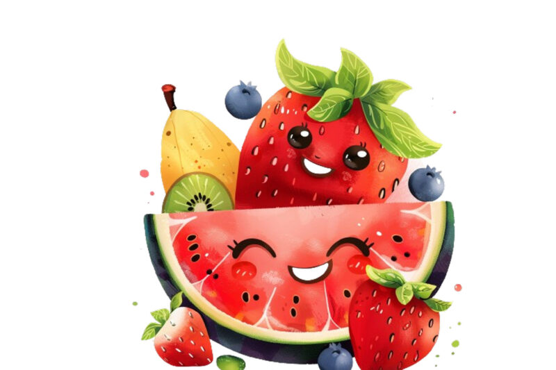 Cute smile Fruit Clipart