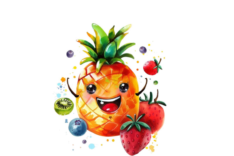 Cute smile Fruit Clipart