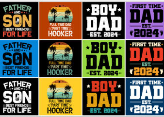 Dad Father T-Shirt Design Bundle