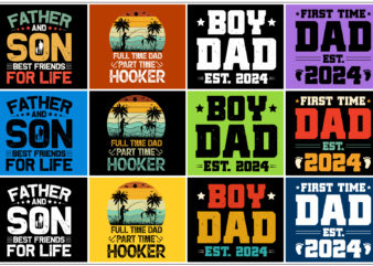 Dad father t-shirt design bundle