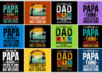 Dad Papa T-Shirt Design Bundle