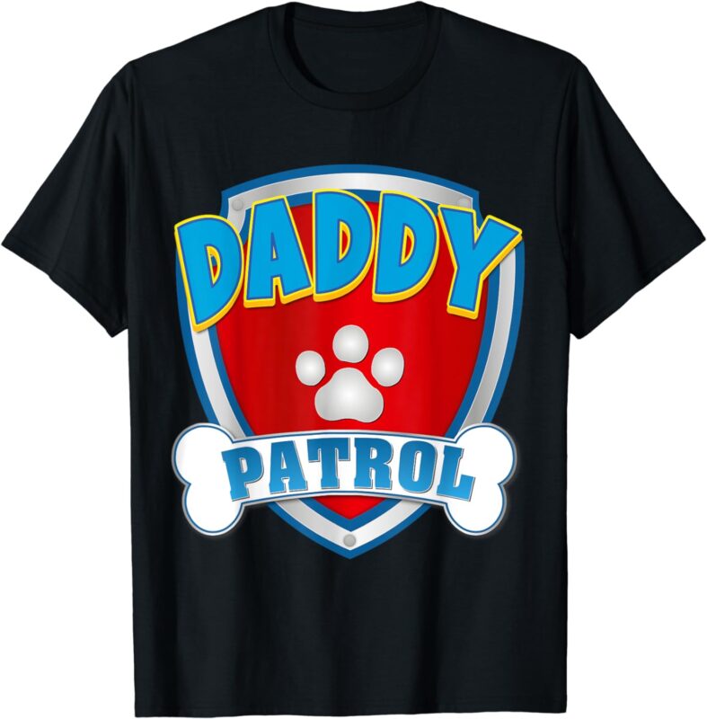 Daddy Of The Birthday Boy Girl Dog Paw Family Matching T-Shirt