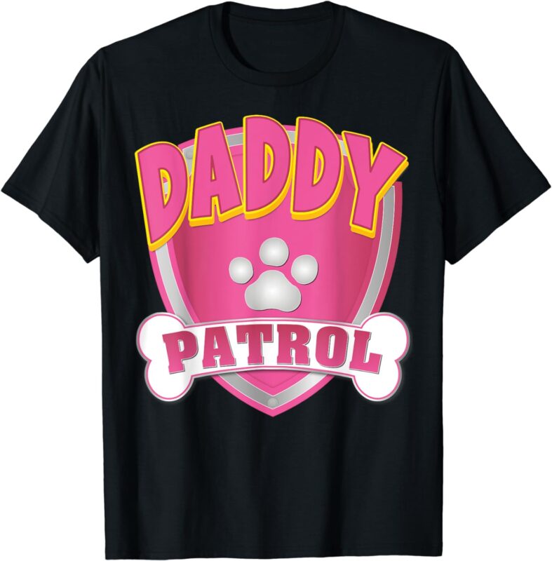 Daddy Of The Birthday Girl Dog Paw Dad Matching T-Shirt