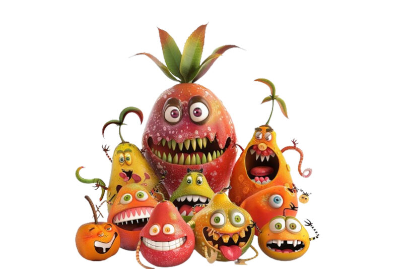 Cute Fruits Illustrations