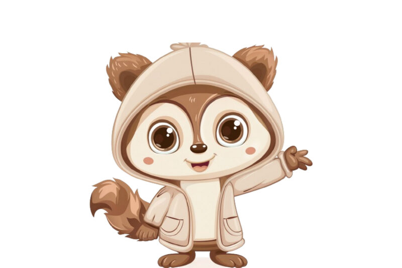 cute animal wearing clipart