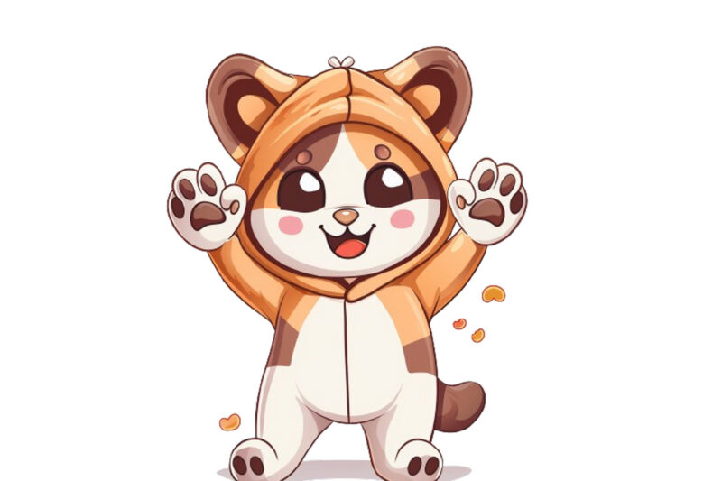 cute animal wearing clipart