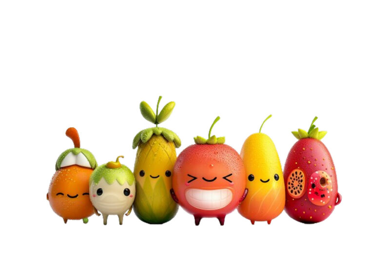 emotional fruits character