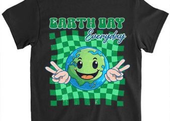 Earth Day Everyday Smile Face Hippie Planet Anniversary T-Shirt LTSP