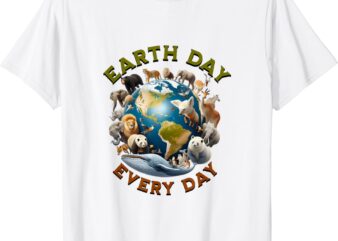 Earth Day Shirt Cute Earth Day 2024 Men Women Kids T-Shirt