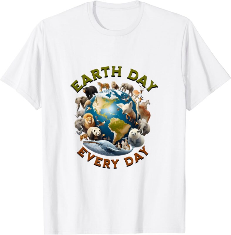 Earth Day Shirt Cute Earth Day 2024 Men Women Kids T-Shirt