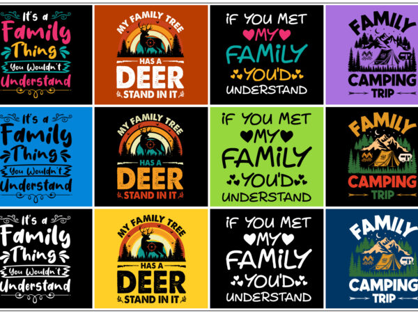 Family t-shirt design bundle