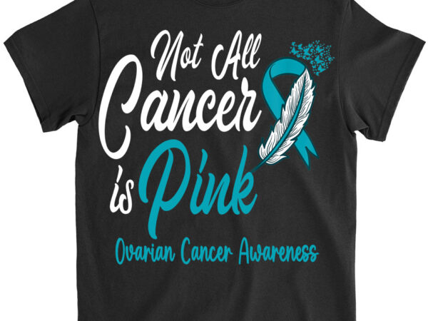 Feather ribbon butterfly ovarian cancer awareness shirt ltsp png t shirt graphic design