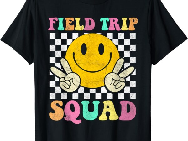 Field trip squad groovy field day t-shirt