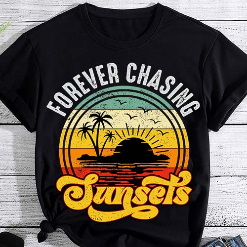 Forever Chasing Sunsets Shirt, Retro Sunsets Shirt, Summer Shirt, Vacation Shirt LTSP