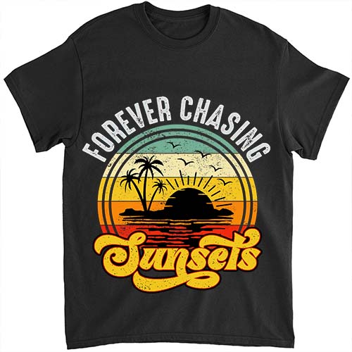 Forever Chasing Sunsets Shirt, Retro Sunsets Shirt, Summer Shirt, Vacation Shirt LTSP