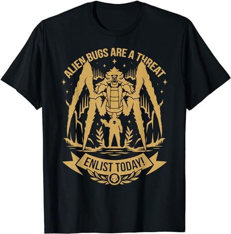 Funny Alien Bugs Are Enlist Today shirt Men Women