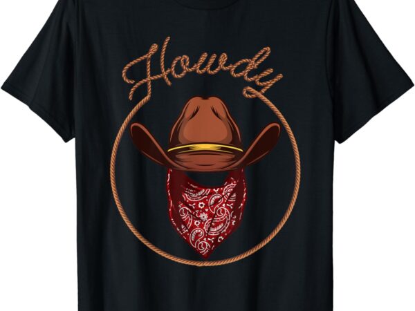 Funny cowboy design for men boys rodeo bull rider cowboy t-shirt