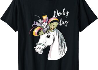 Funny Derby Day 2024 Fascinator Hat Horse racing lover T-Shirt