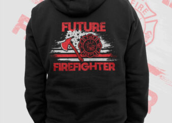 Future Firefighter Png, Firefighter Boy Png, Fathers Day Gifts, Thin Red Line Firefighting Volunteer Training T shirt Design, Fireman Png