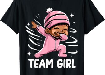 Gender Reveal Party Team Girl Baby Announcement T-Shirt