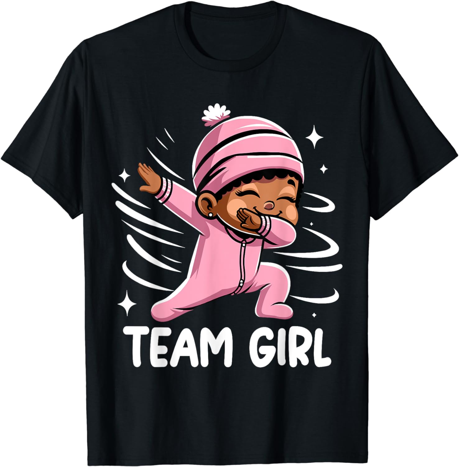 Gender Reveal Party Team Girl Dabbing Baby T-Shirt Gender Reveal Party Team Girl Dabbing Baby T-Shirt