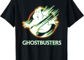 Ghostbusters 2 – Neon Ghost Logo T-Shirt