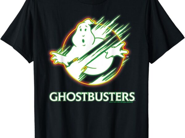 Ghostbusters 2 – neon ghost logo t-shirt