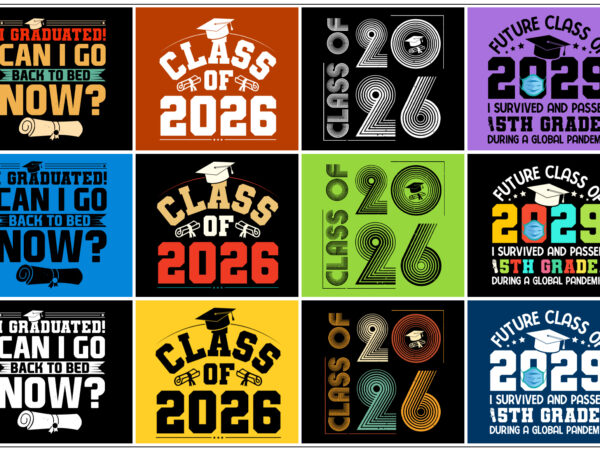 Graduation t-shirt design bundle