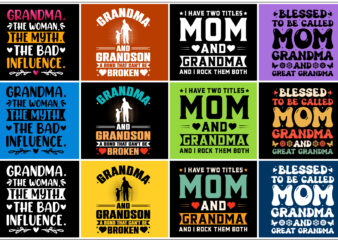 Grandma T-Shirt Design Bundle