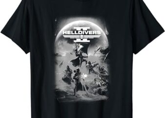 Grayscale Sony PlayStation Video Game Poster T-Shirt