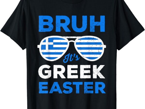 Greek easter bruh funny retro sunglasses greek easter boys t-shirt