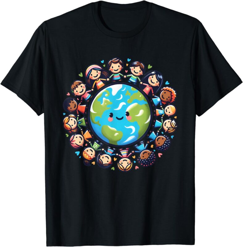 Happy Earth Day 2024 Cool Earth Day Children Kids Toddler T-Shirt