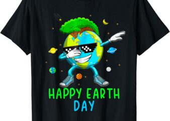 Happy Earth Day 2024 Funny Earth Day Kids Toddler Boys Dab T-Shirt